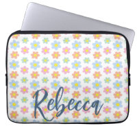 Colourful pastel hippy flowers girly 70s design