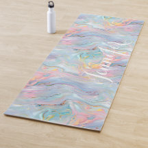 Colourful Pastel Holographic Marble Swirls