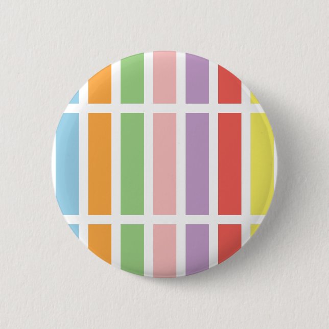 Colourful Pastel Hues 6 Cm Round Badge (Front)