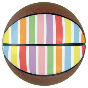 Colourful Pastel Hues Basketball
