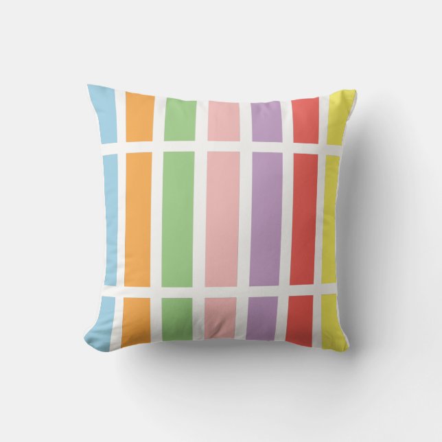 Colourful Pastel Hues Cushion (Front)