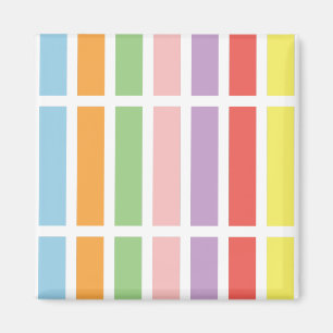 Colourful Pastel Hues Magnet