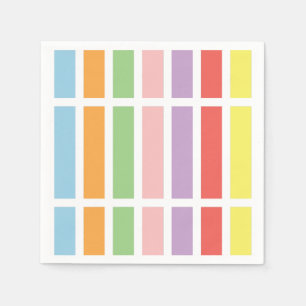 Colourful Pastel Hues Napkin