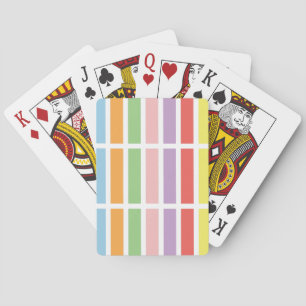 Colourful Pastel Hues Playing Cards