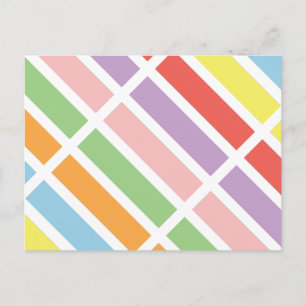 Colourful Pastel Hues Postcard