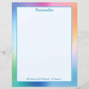Colourful Pastel Iridescent Gradient Personalised