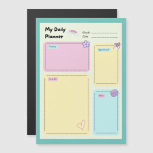 Colourful Pastel Kawaii Cute Daily Planner