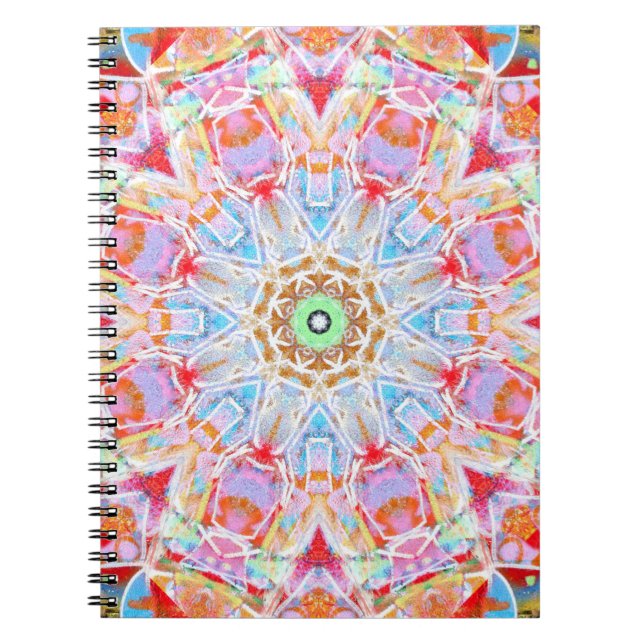 Colourful Pastel Mandala Blank Journal (Front)