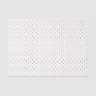 Colourful Pastel Polka Dots Tissue Paper