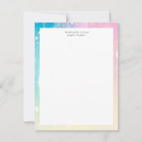 Colourful Pastel Rain Monogram