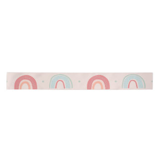Colourful Pastel Rainbow #5 Satin Ribbon
