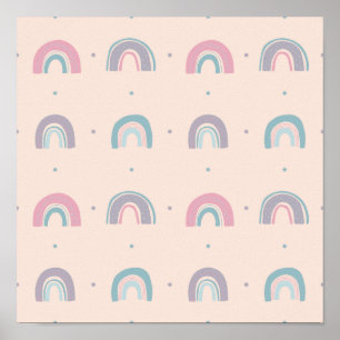 Colourful Pastel Rainbow #6 Poster