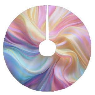 Colourful Pastel Silk Brushed Polyester Tree Skirt