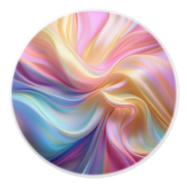 Colourful Pastel Silk Ceramic Knob (Front)