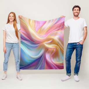 Colourful Pastel Silk Fleece Blanket