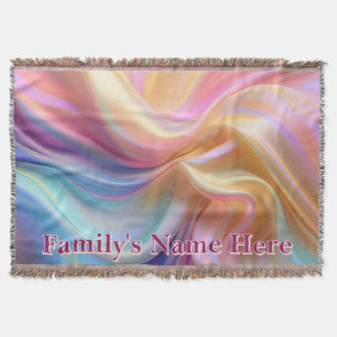 Colourful Pastel Silk Fleece Blanket