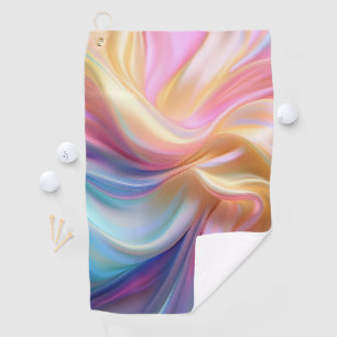 Colourful Pastel Silk Golf Towel
