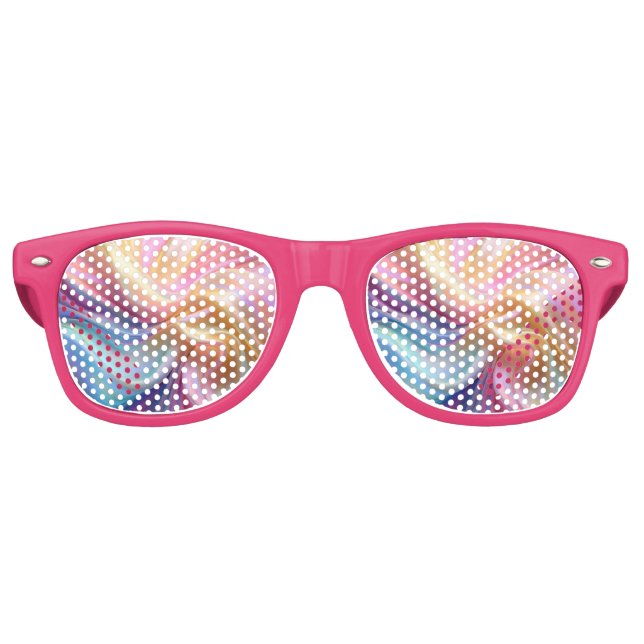 Colourful Pastel Silk Retro Sunglasses (Front)