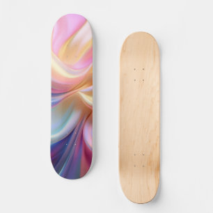 Colourful Pastel Silk Skateboard