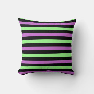 Colourful Pastel Stripe Pattern Cushion