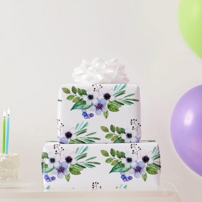 Colourful Pastel Tones Bouquet Wrapping Paper (Party Gifts)
