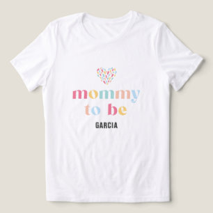 Colourful Pastel Twins Baby Shower Mummy to be Tri-Blend Shirt
