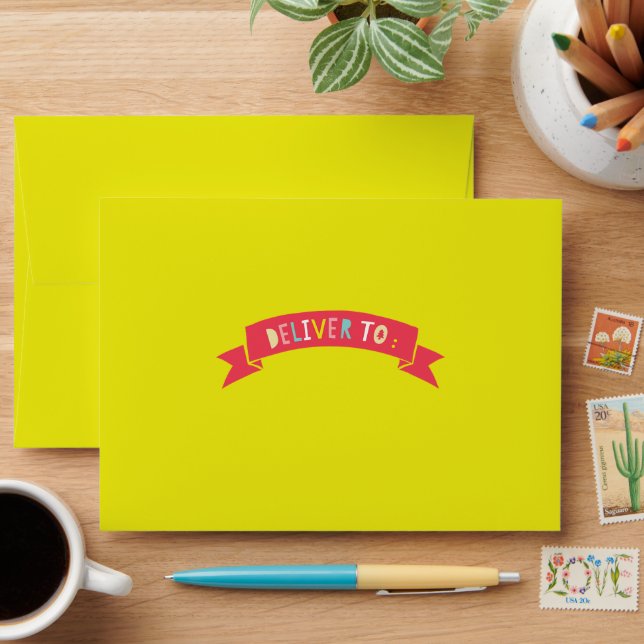 Colourful Pastels Confetti Dots Oh What Fun Holida Envelopes (Desk)