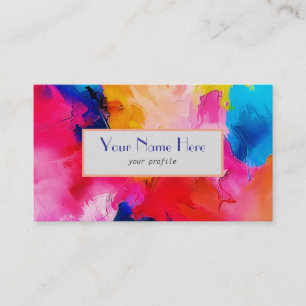 colourful patches - modern art business card