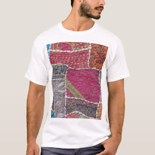 Colourful Patchwork Carpet Closeup Detail T-Shirt