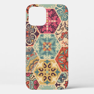 Colourful Patchwork Islam Majolica Tile iPhone 12 Case