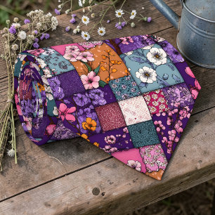 Colourful Patchwork Pattern Custom Necktie