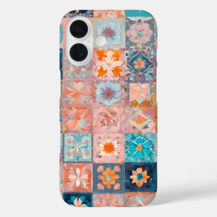 Colourful Patchwork Quilt Art iPhone Case