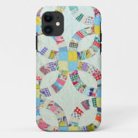 Colourful patchwork quilt