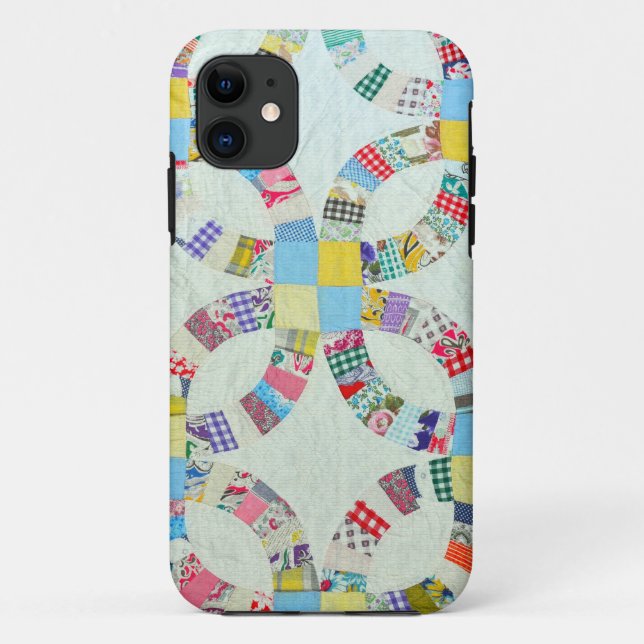 Colourful patchwork quilt Case-Mate iPhone case (Back)