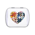 Colourful Patchwork Quilt Heart