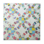 Colourful patchwork quilt tile<br><div class="desc">Colourful patchwork quilt design</div>