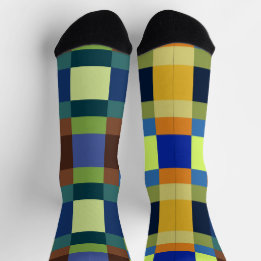 Colourful patchwork  socks