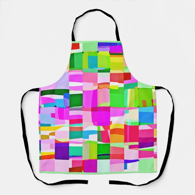 Colourful Pattern Art Apron (Front)