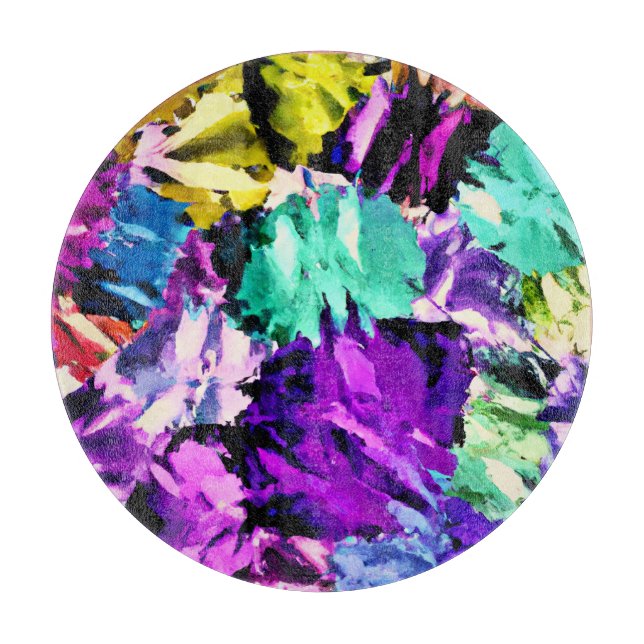 Colourful Pattern Artwork Cutting Board (Front)
