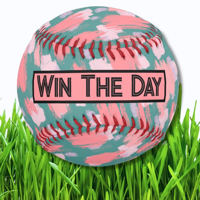 Colourful Pattern Baseball (Inspirational Colorful Brushstrokes Pattern Baseball )
