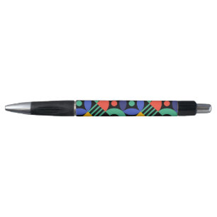 Colourful Pattern                  Black Ink Pen