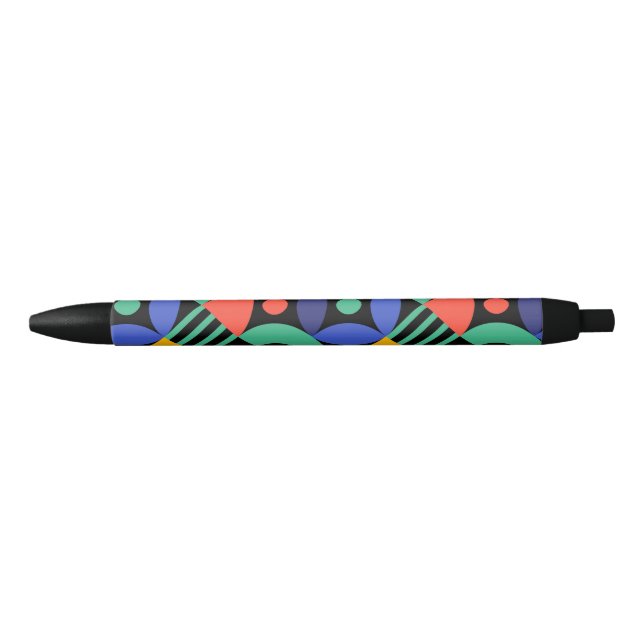 Colourful Pattern                  Black Ink Pen (Front)