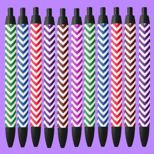 Colourful Pattern                  Black Ink Pen