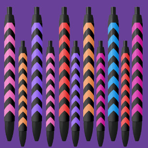 Colourful Pattern                  Black Ink Pen