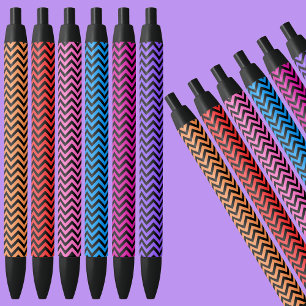 Colourful Pattern                  Black Ink Pen
