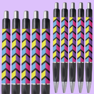 Colourful Pattern                  Black Ink Pen