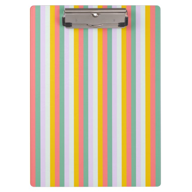 Colourful Pattern Design Clipboard (Front)