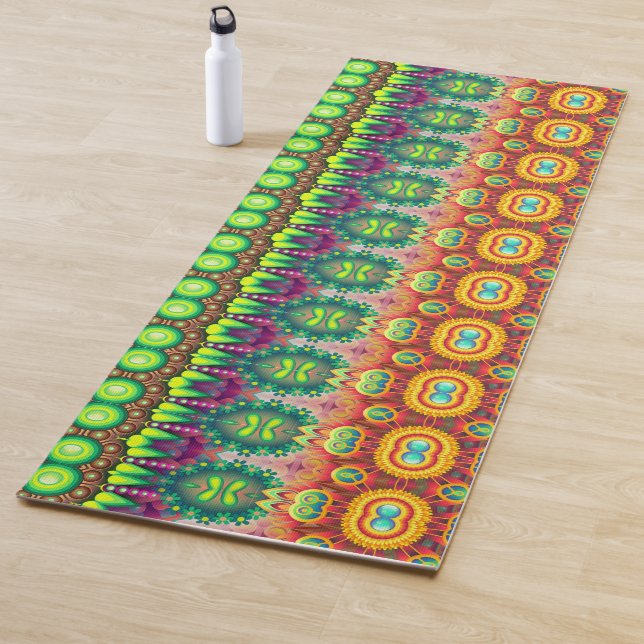Colourful Pattern Design Yoga Mat (In Situ)