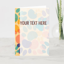 Colourful Pattern Dog Paw Prints Announcement