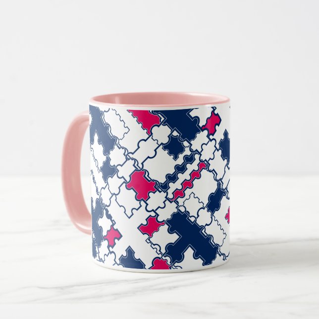 Colourful pattern , elegant mug (Front Left)